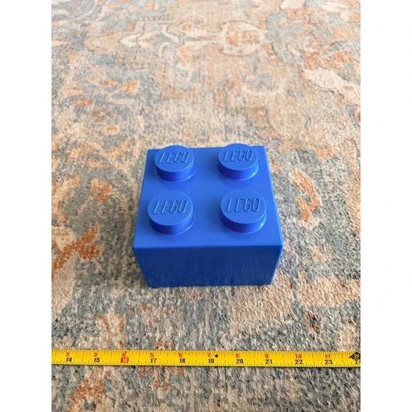 LEGO Large Storage Brick 4 Peg Blue - Picture 2 of 4